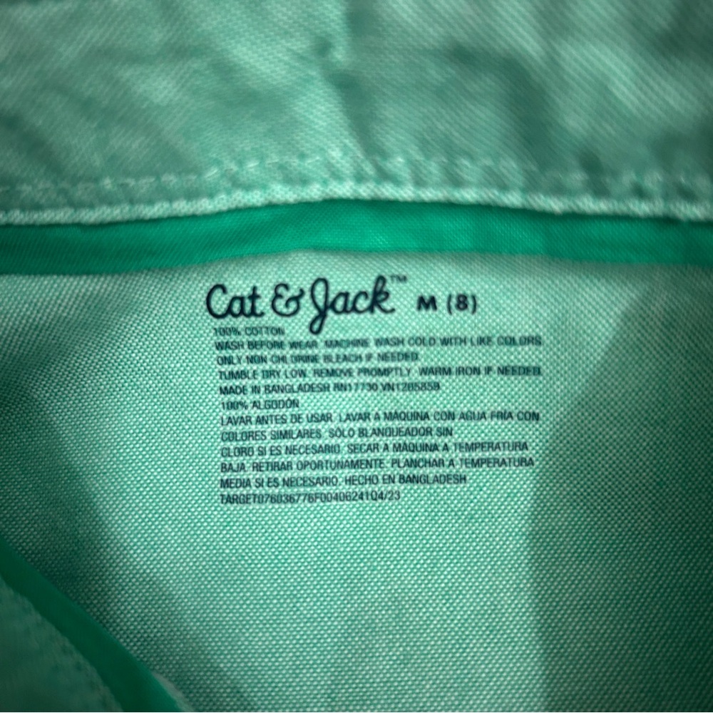 Cat & Jack button down size M/8 boys - Picture 2 of 3
